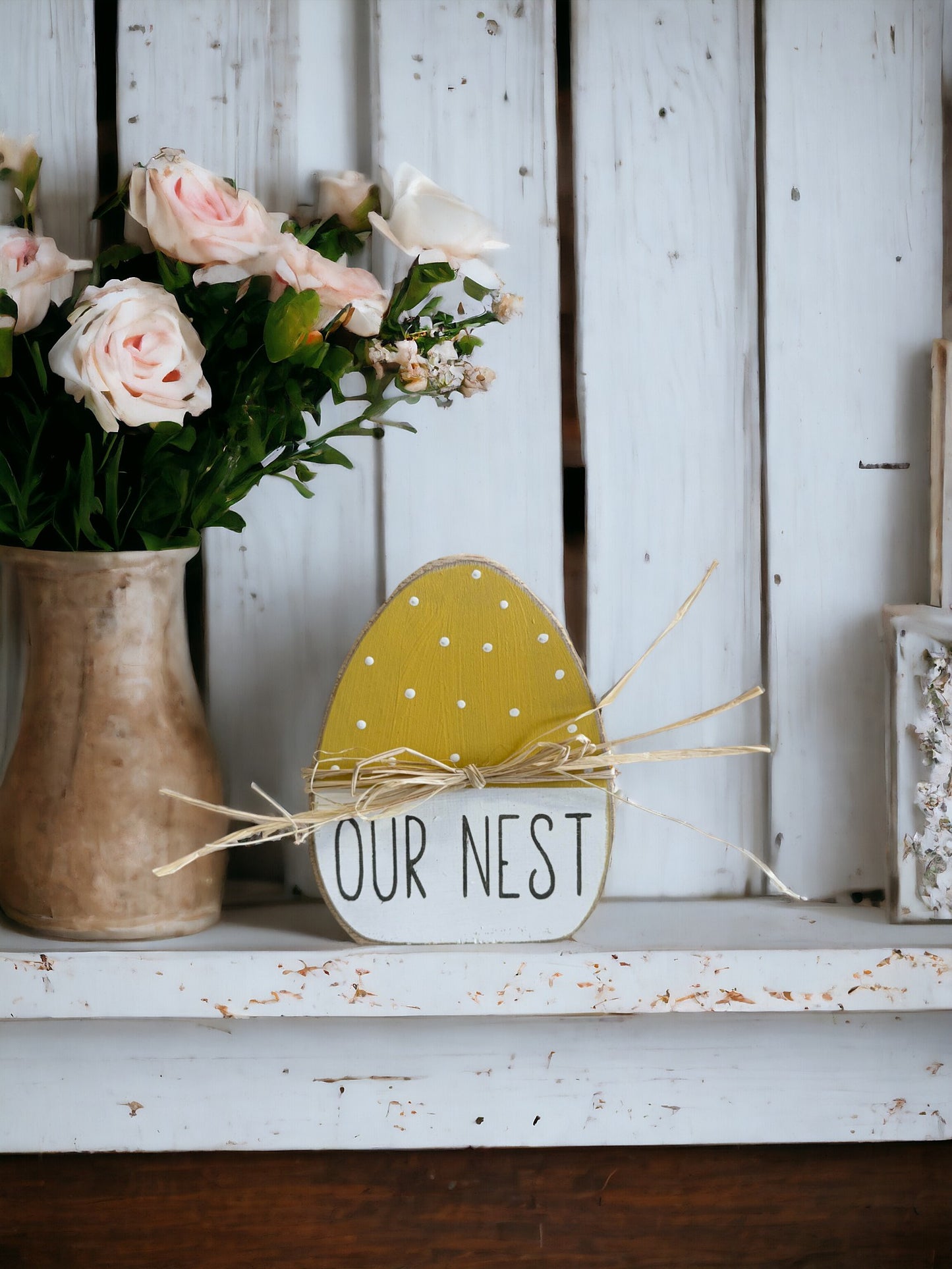 Our Nest Wooden Easter Egg