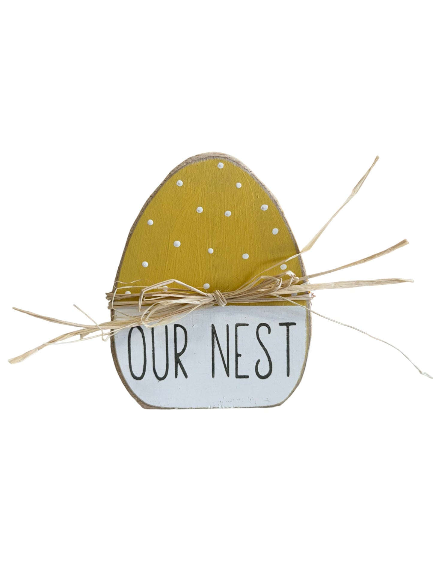 Our Nest Wooden Easter Egg