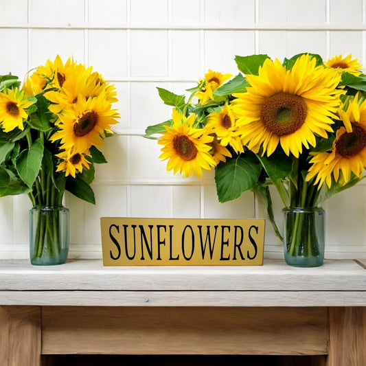 Sunflowers Wood Sign- Sunflower Kitchen Decor