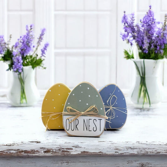 Our Nest 3 PC Easter Egg Decorations